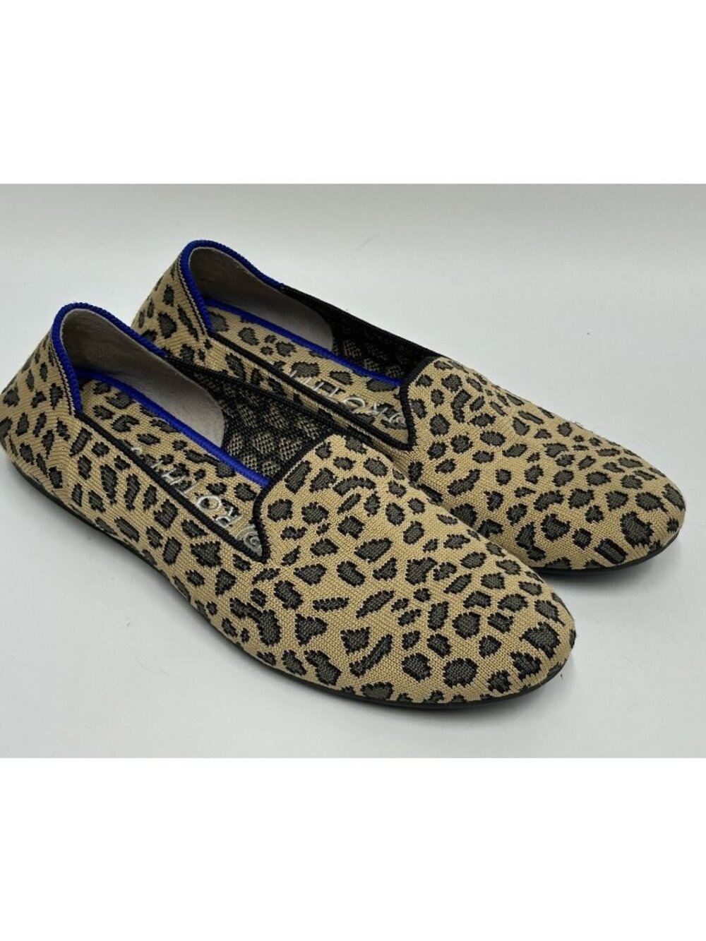 Rothy's Shoes Womens Size 7.5 The Loafer Leopard Print Round Toe Comfort Slip On